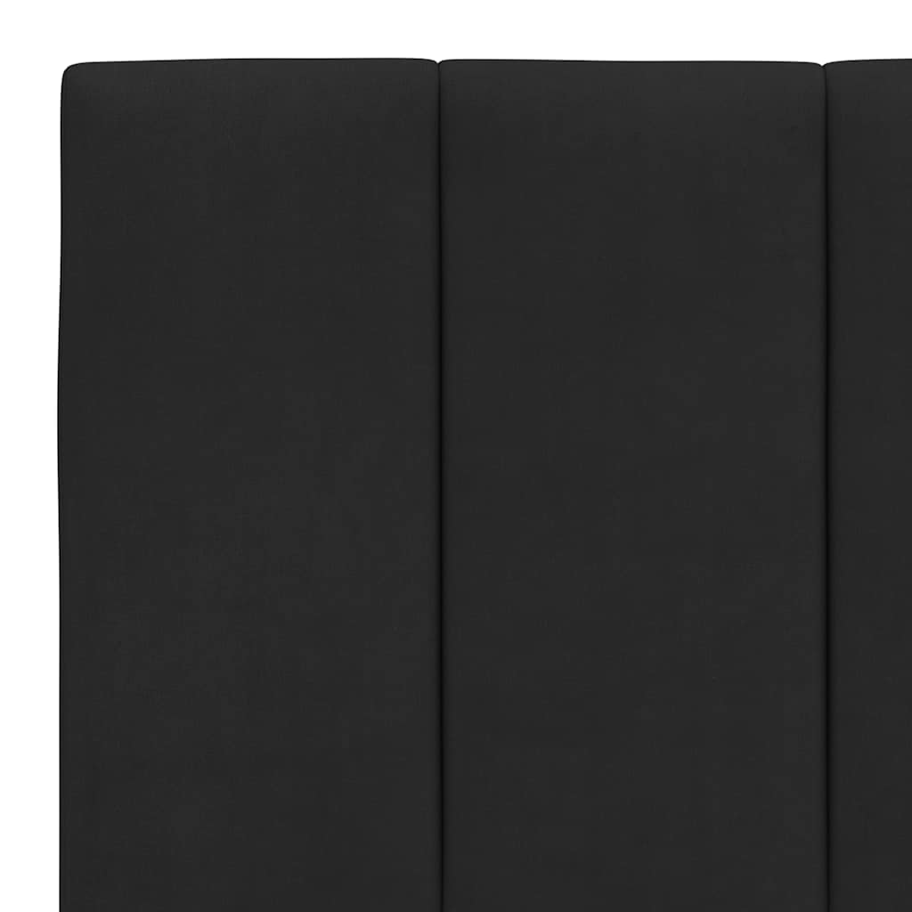 Jastuk za uzglavlje Hanko crni 160 cm baršunasti
