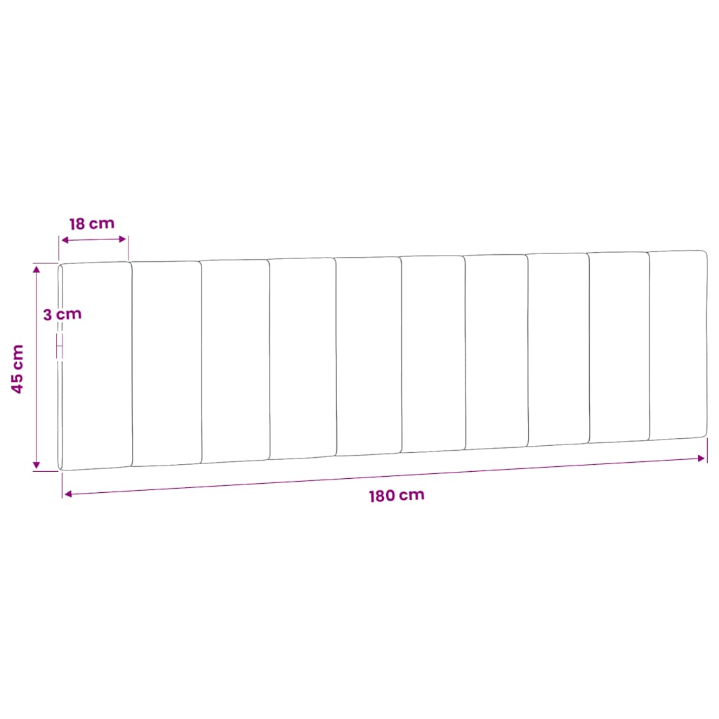 Jastuk za uzglavlje Hanko plavi 180 cm baršunasti