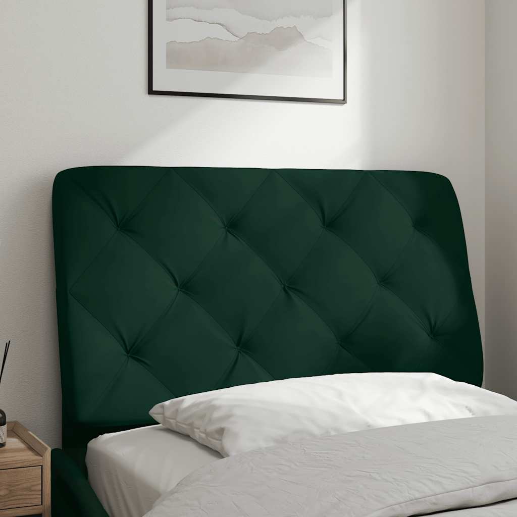 Jastuk za uzglavlje tamnozeleni 90 cm baršunasti