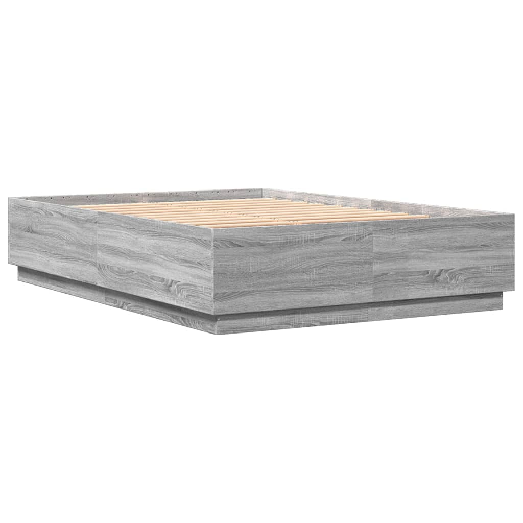 Okvir kreveta boja hrasta 160 x 200 cm od konstruiranog drva