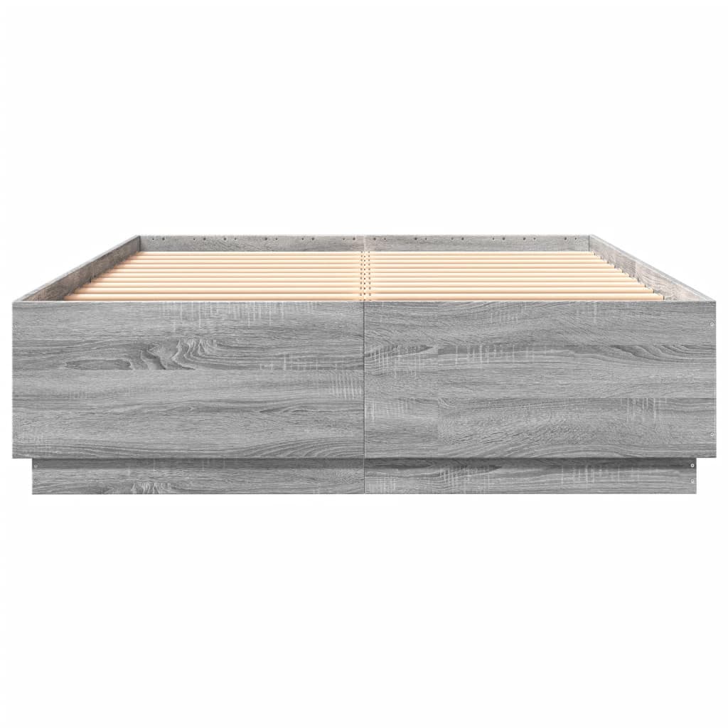 Okvir za krevet boja hrasta 150x200 cm od konstruiranog drva