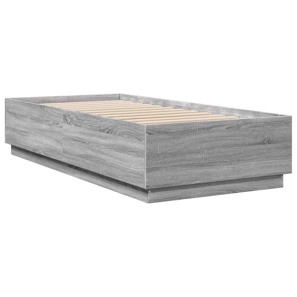Okvir za krevet boja hrasta 100x200 cm od konstruiranog drva