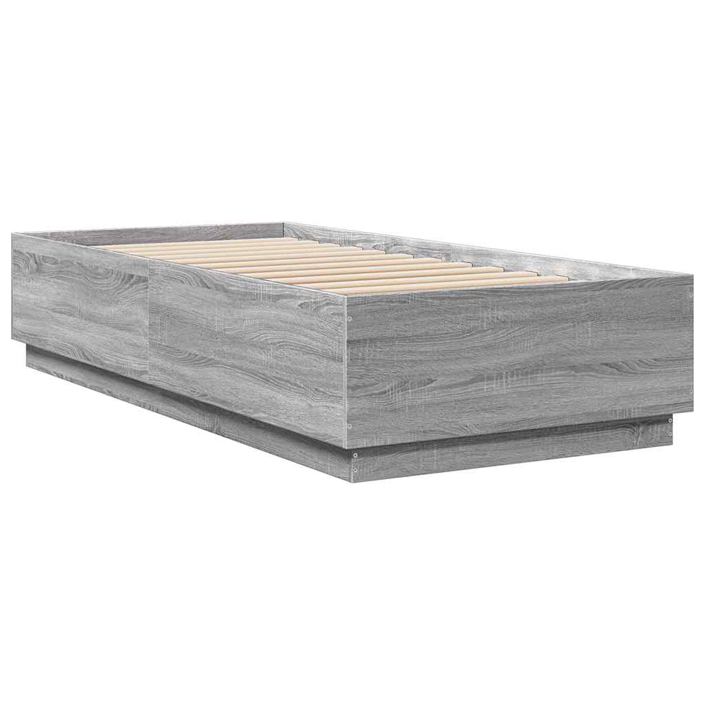 Okvir za krevet boja hrasta 100x200 cm od konstruiranog drva