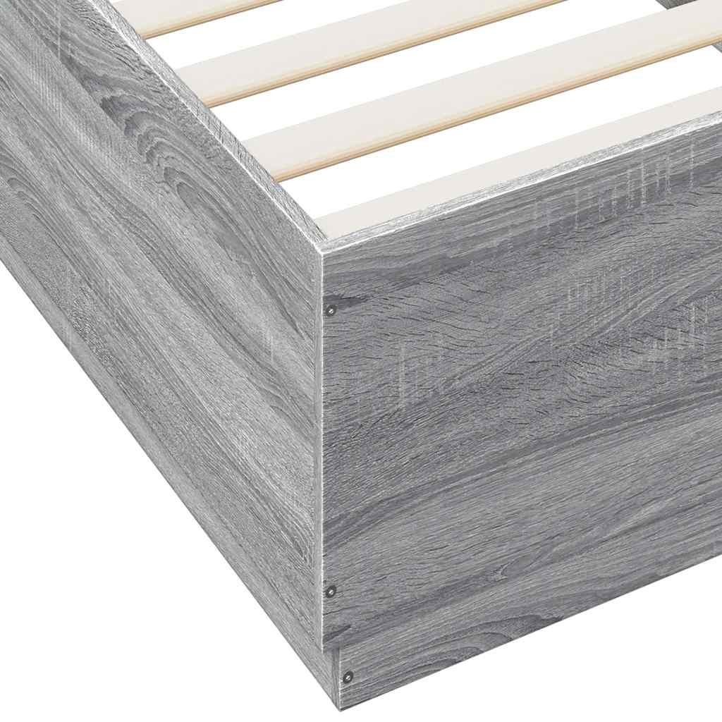 Okvir za krevet boja hrasta 100x200 cm od konstruiranog drva