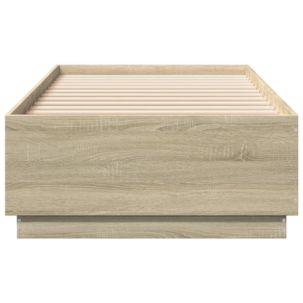 Okvir za krevet boja hrasta 90x200 cm konstruirano drvo