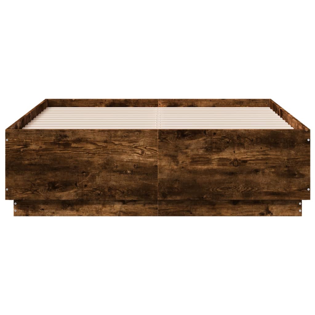 Okvir za krevet boja hrasta 135x190 cm konstruirano drvo