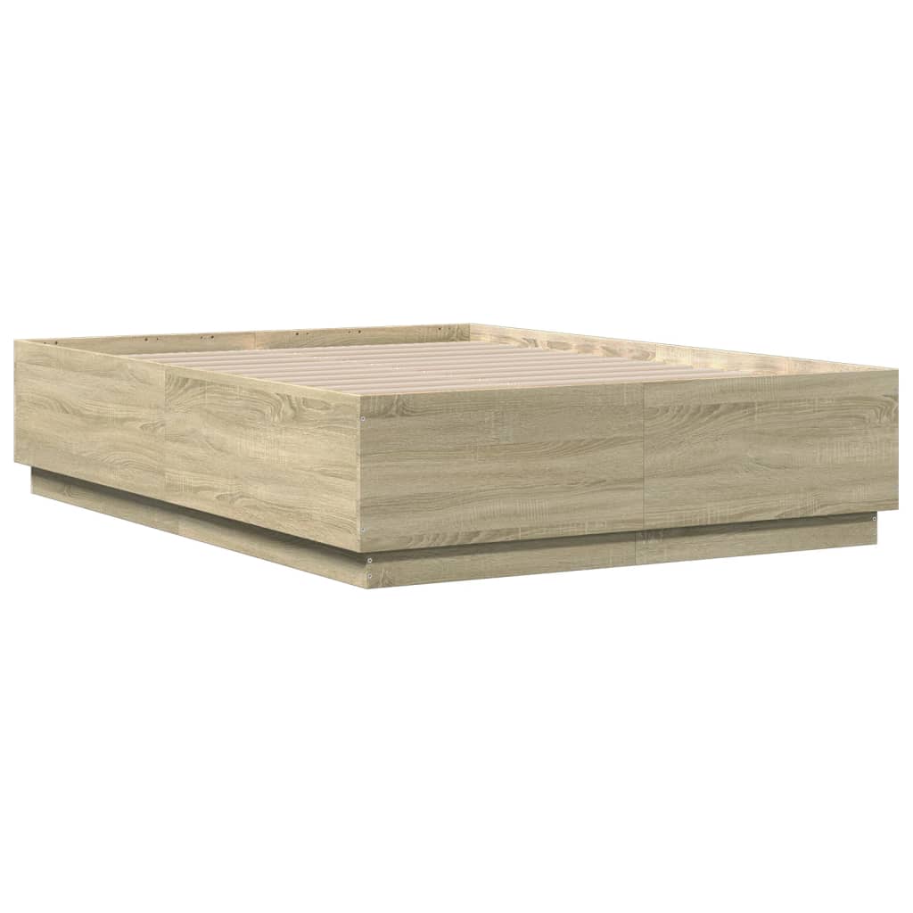Okvir za krevet boja hrasta 120x190 cm od konstruiranog drva