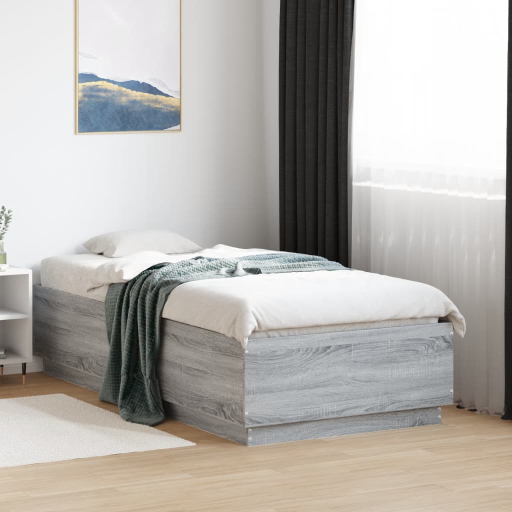 Okvir za krevet boja hrasta 90x190 cm od konstruiranog drva