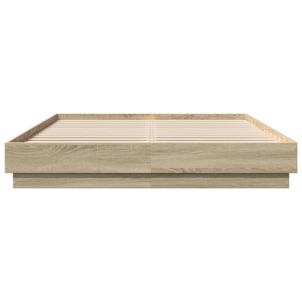 Okvir za krevet boja hrasta 150x200 cm konstruirano drvo