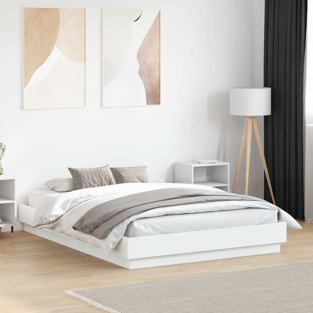 Okvir za krevet bijeli 120x190 cm konstruirano drvo