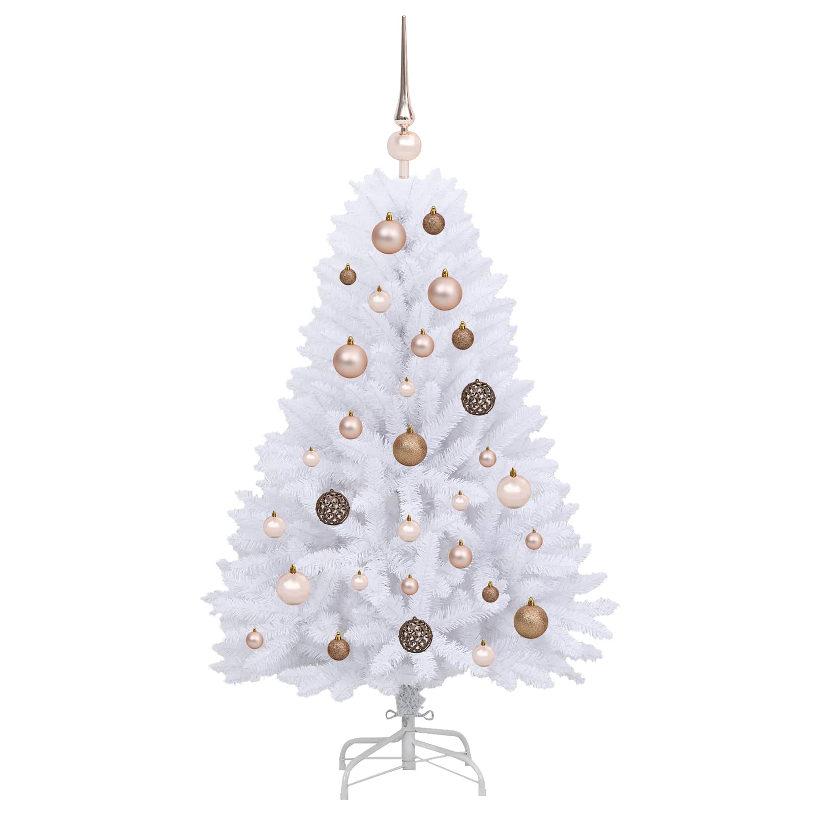 Umjetno božićno drvce Bijelo 68 x 68 x 120 cm PVC i metal