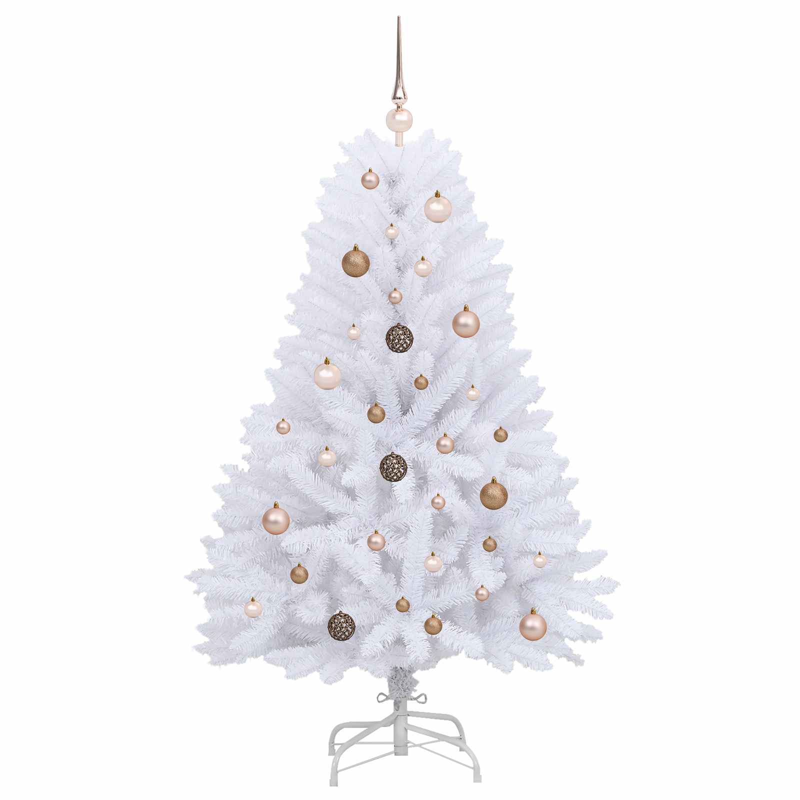 Umjetno božićno drvce Bijelo 80 x 80 x 150 cm PVC i metal