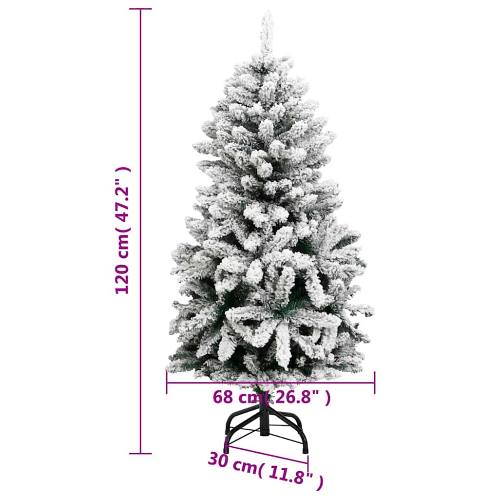 Umjetno božićno drvce 150 LED sa šarkama i kuglicama 120 cm