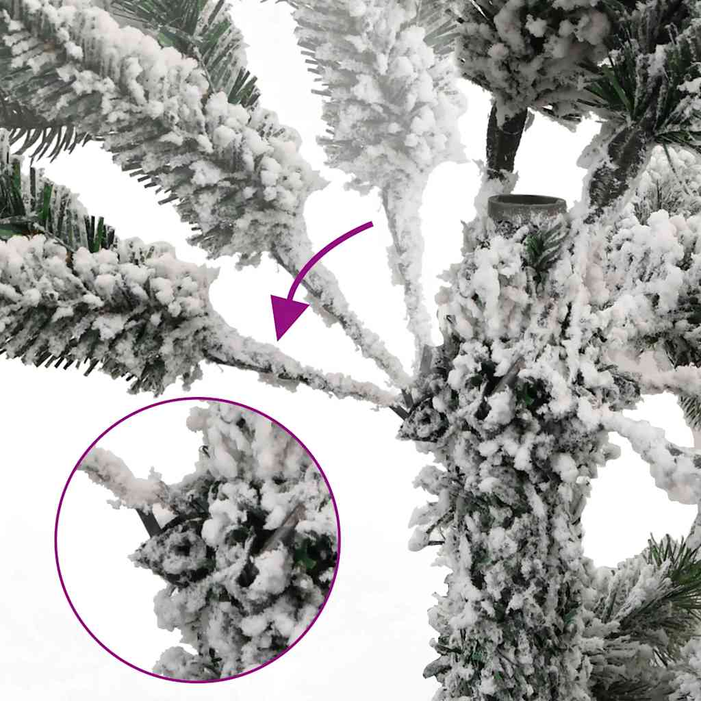 Umjetno božićno drvce 150 LED sa šarkama i kuglicama 120 cm
