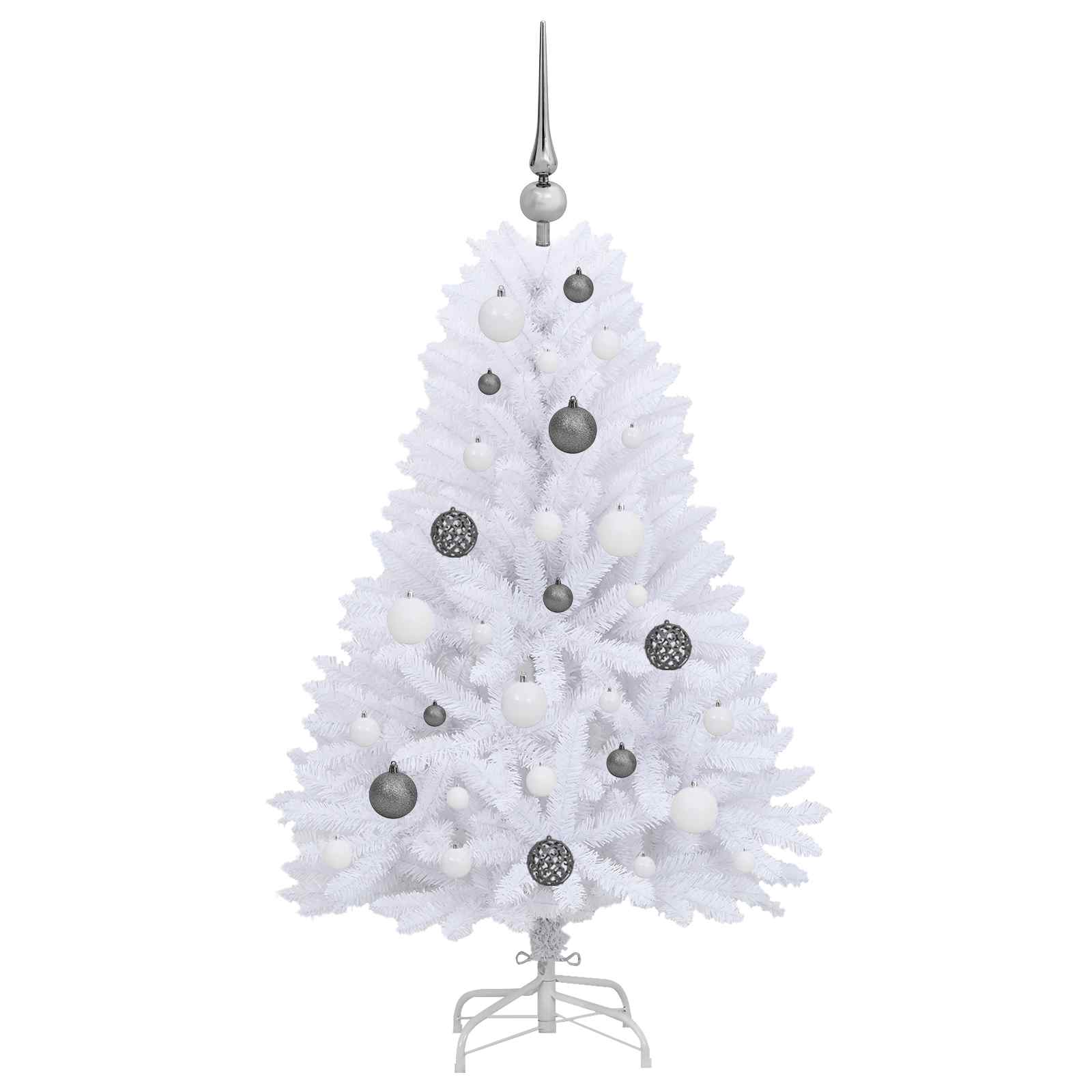 Umjetno božićno drvce Bijelo 68 x 68 x 120 cm PVC i metal