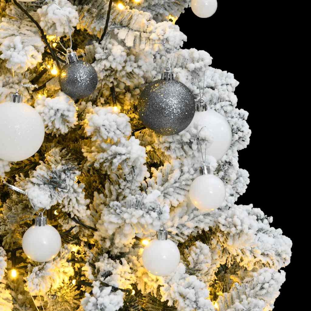 Umjetno božićno drvce 150 LED sa šarkama i kuglicama 150 cm
