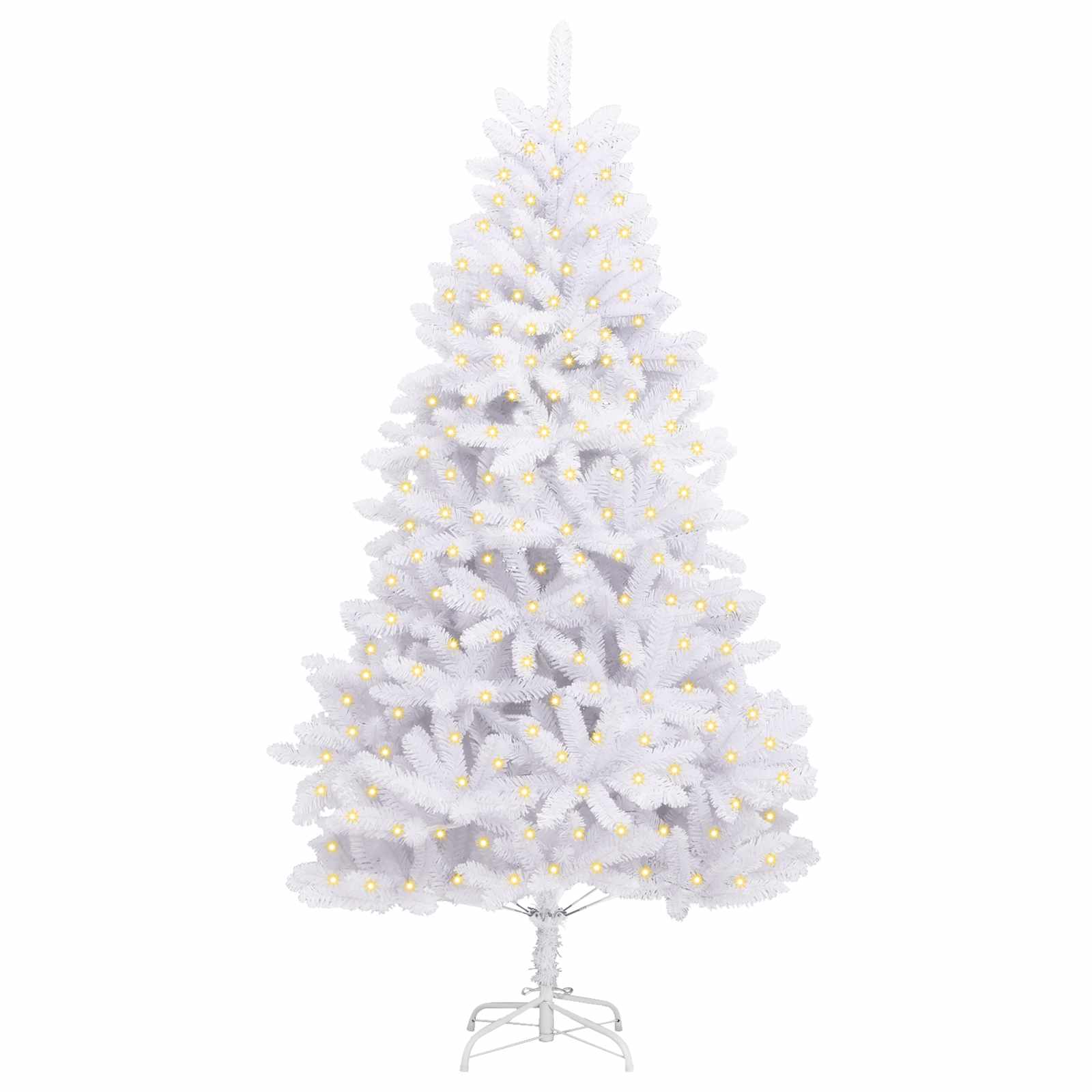Umjetno božićno drvce Bijelo 180 cm PVC i metal