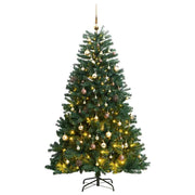Umjetno božićno drvce 300 LED sa šarkama i kuglicama 210 cm