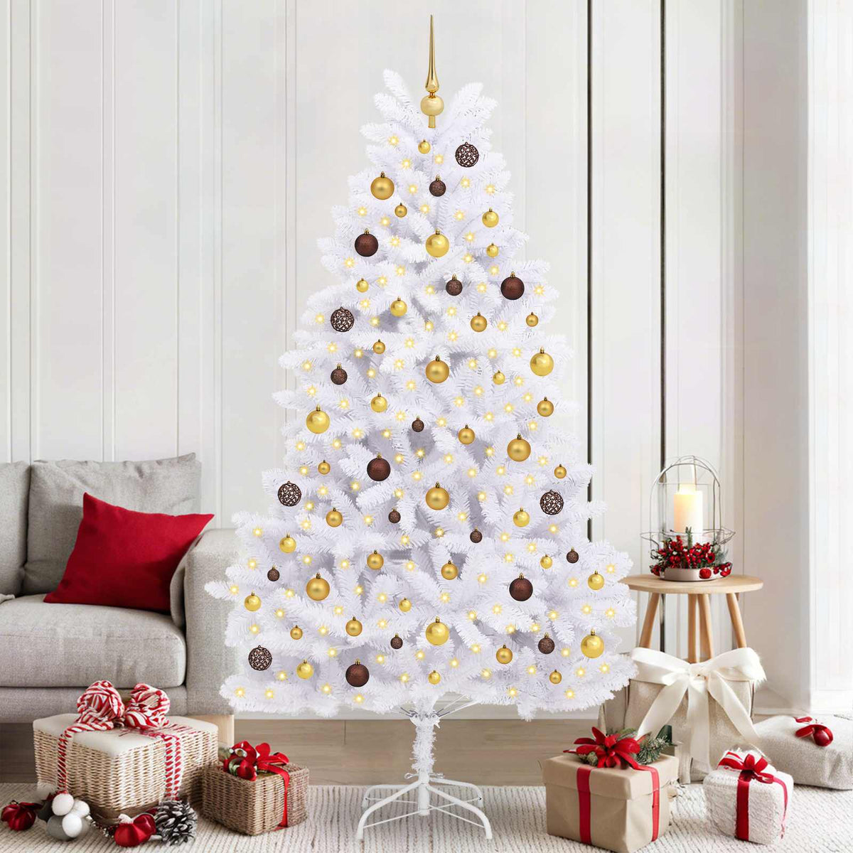 Umjetno božićno drvce sa šarkama i stalkom 240 cm