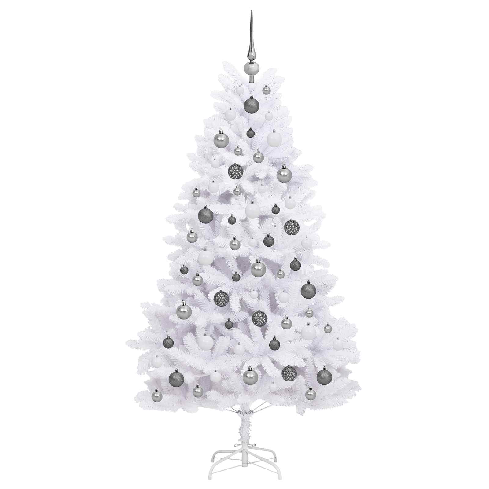 Umjetno božićno drvce Bijelo 90 x 90 x 180 cm PVC i metal