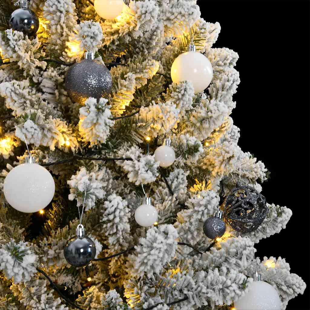 Umjetno božićno drvce 300 LED sa šarkama i kuglicama 180 cm