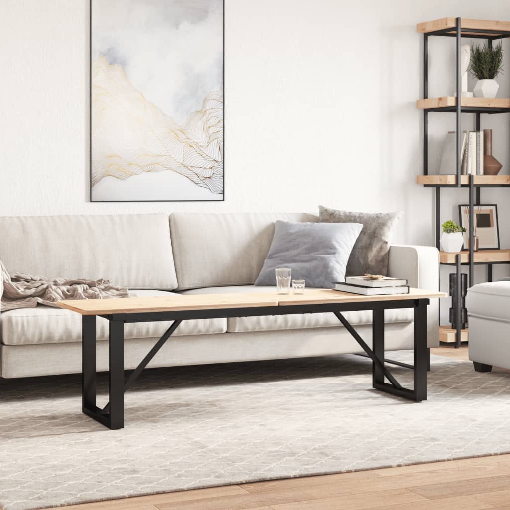 Noge za stolić za kavu s O-oblikom 140x30x43cm čelik