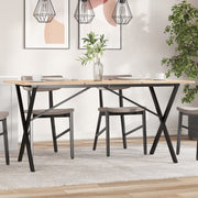 Noge za blagovaonski stol X-oblika 120x60x73cm čelik
