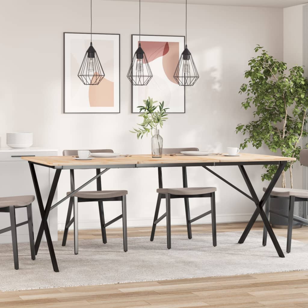 Noge za blagovaonski stol X-oblika 160x80x73cm čelik