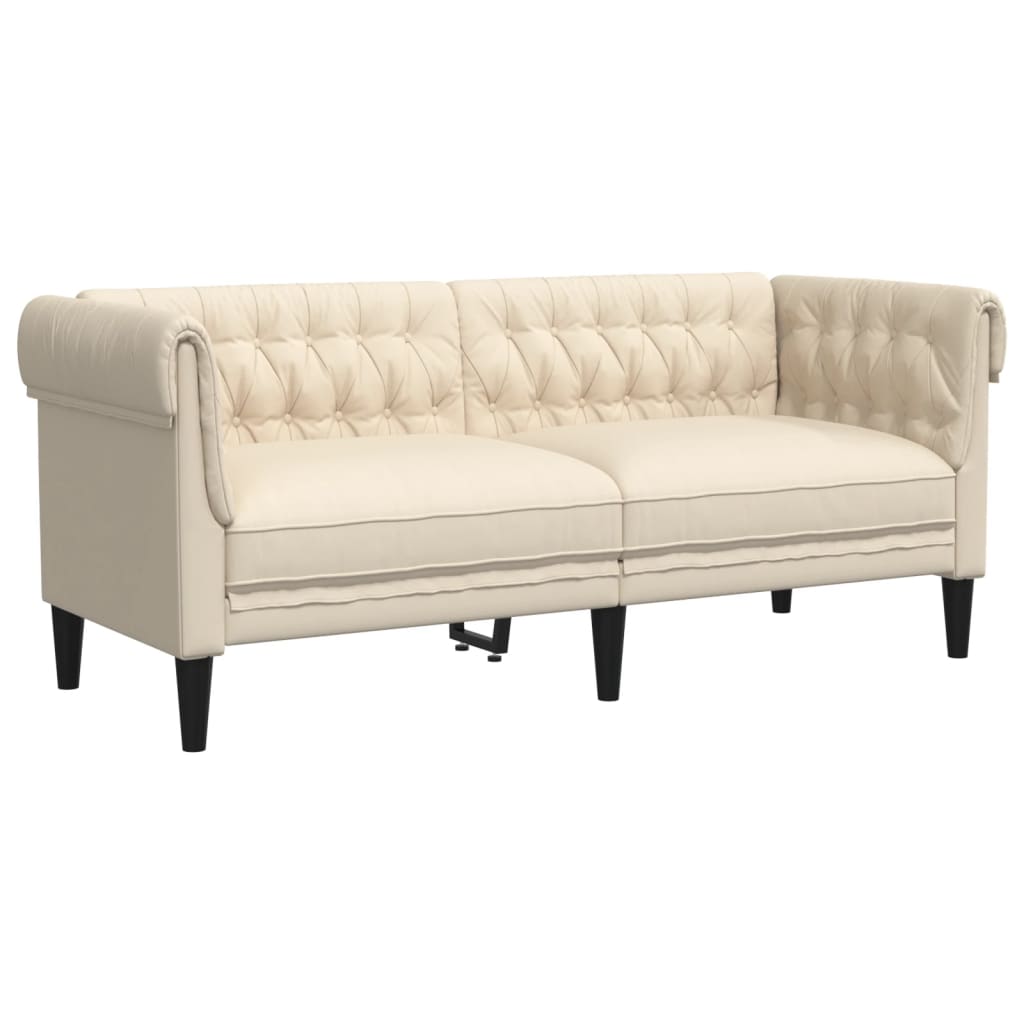 3-dijelni set sofa krem od mikrovlakana
