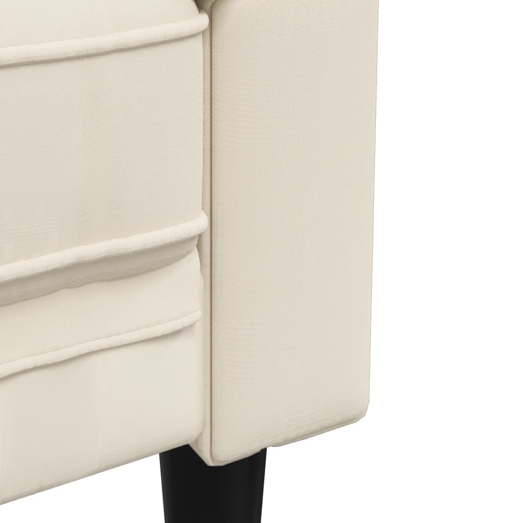 3-dijelni set sofa krem od mikrovlakana