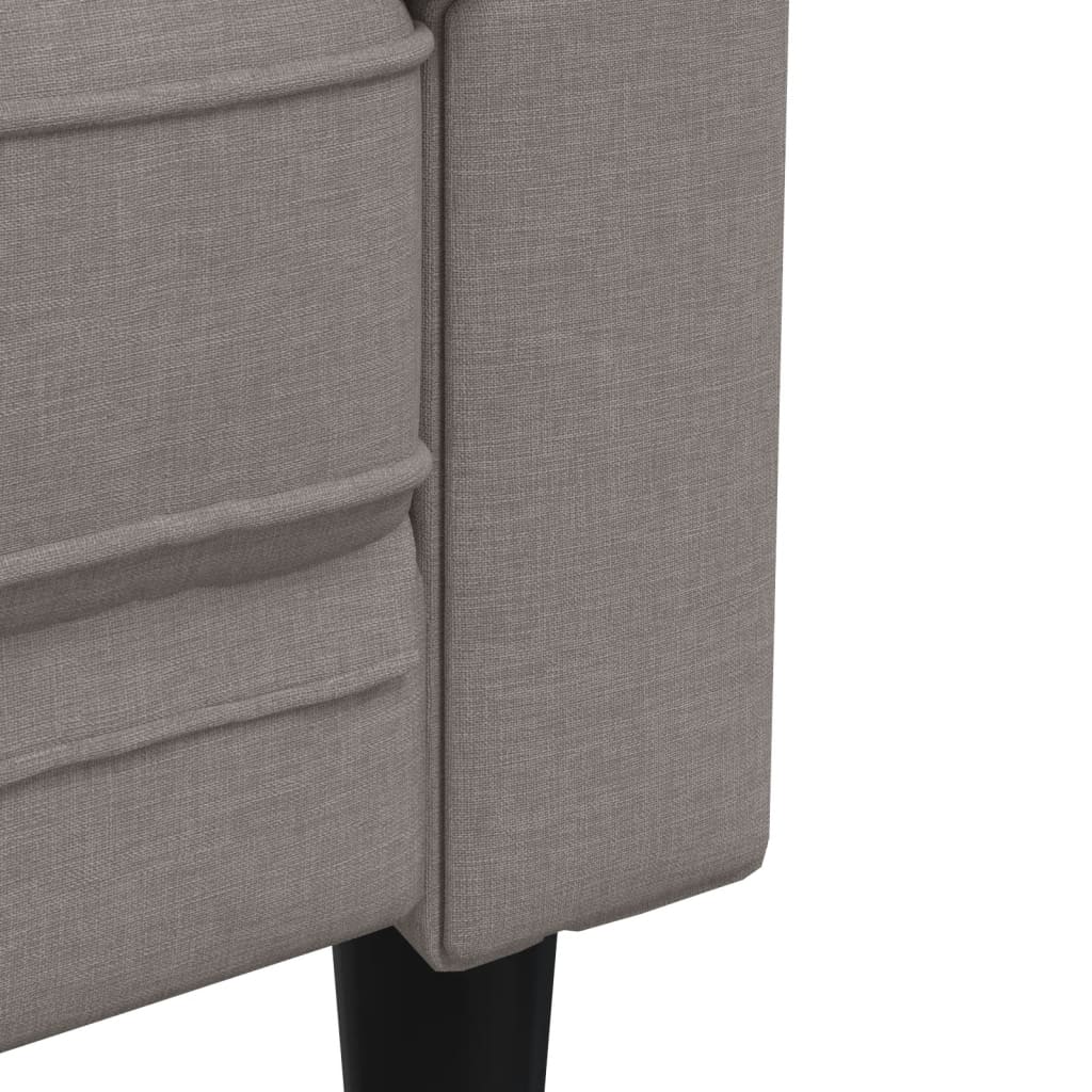 2-dijelni set sofa smeđesivi od tkanine