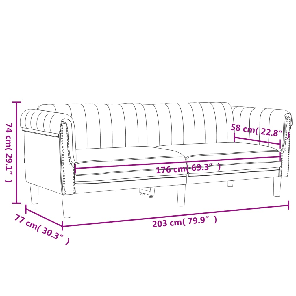 3-dijelni set sofa crvena boja vina baršunasti