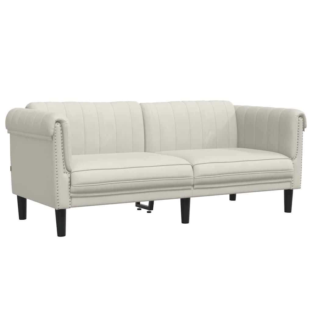 2-dijelni set sofa krem baršunasti