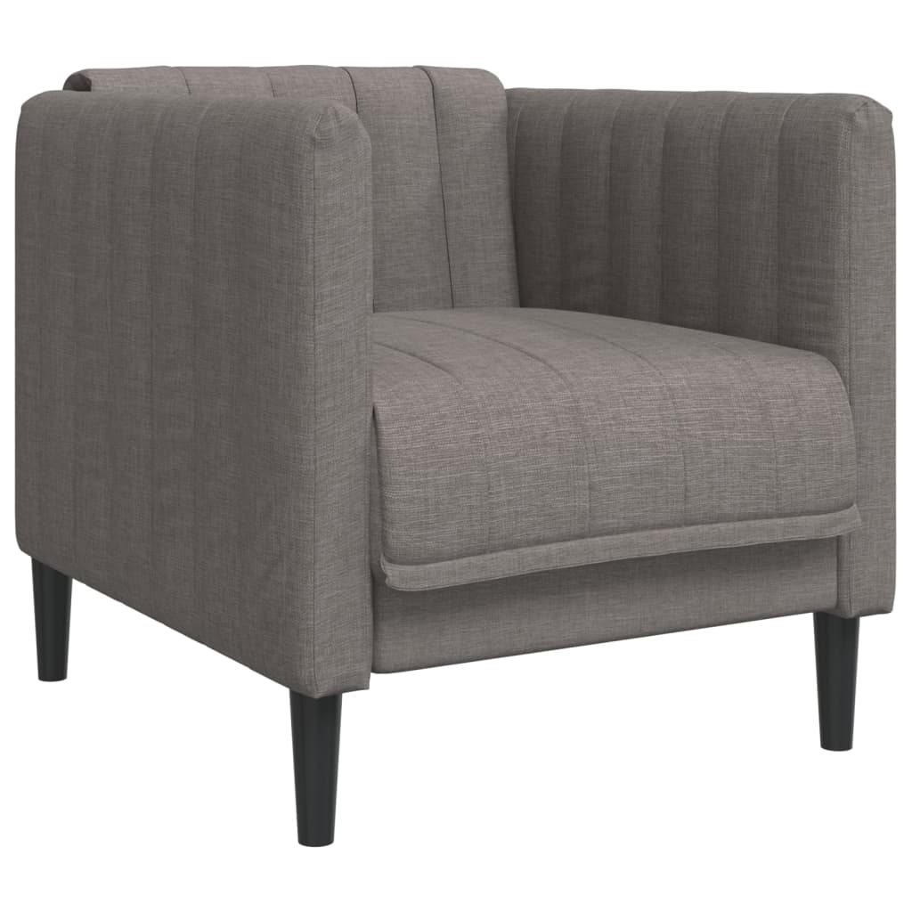 3-dijelni set sofa smeđesivi od tkanine