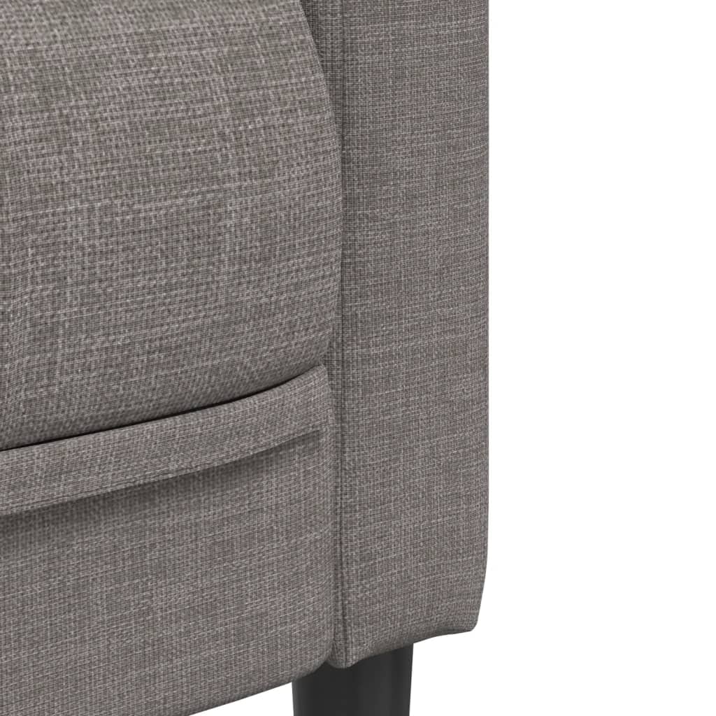 2-dijelni set sofa smeđesivi od tkanine