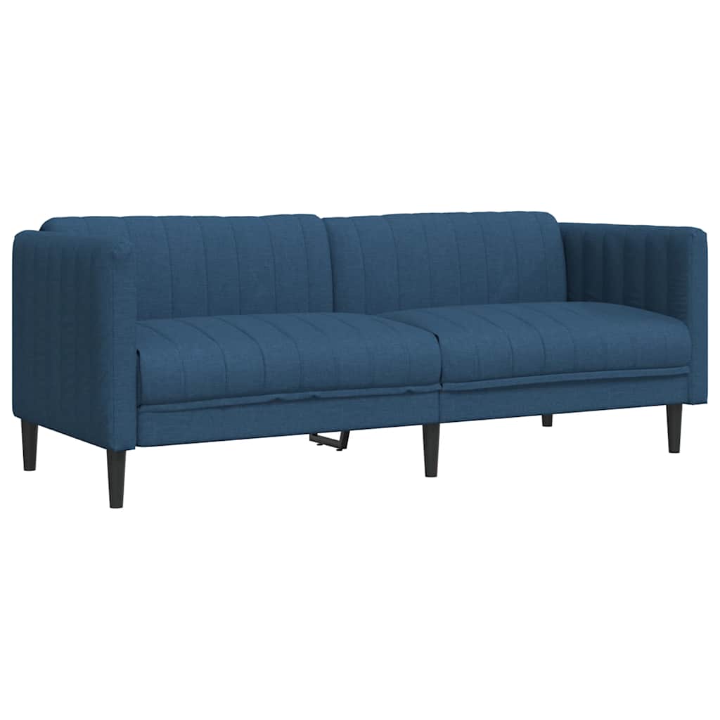 2-dijelni set sofa plavi od tkanine