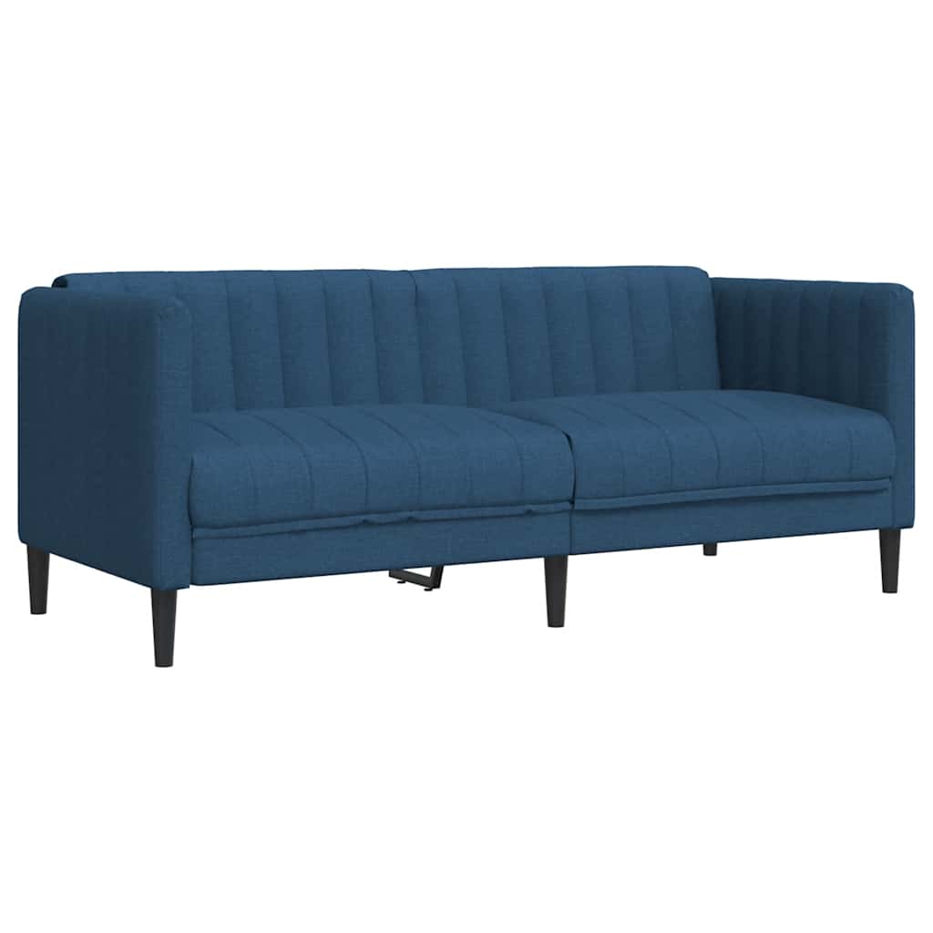 2-dijelni set sofa plavi od tkanine