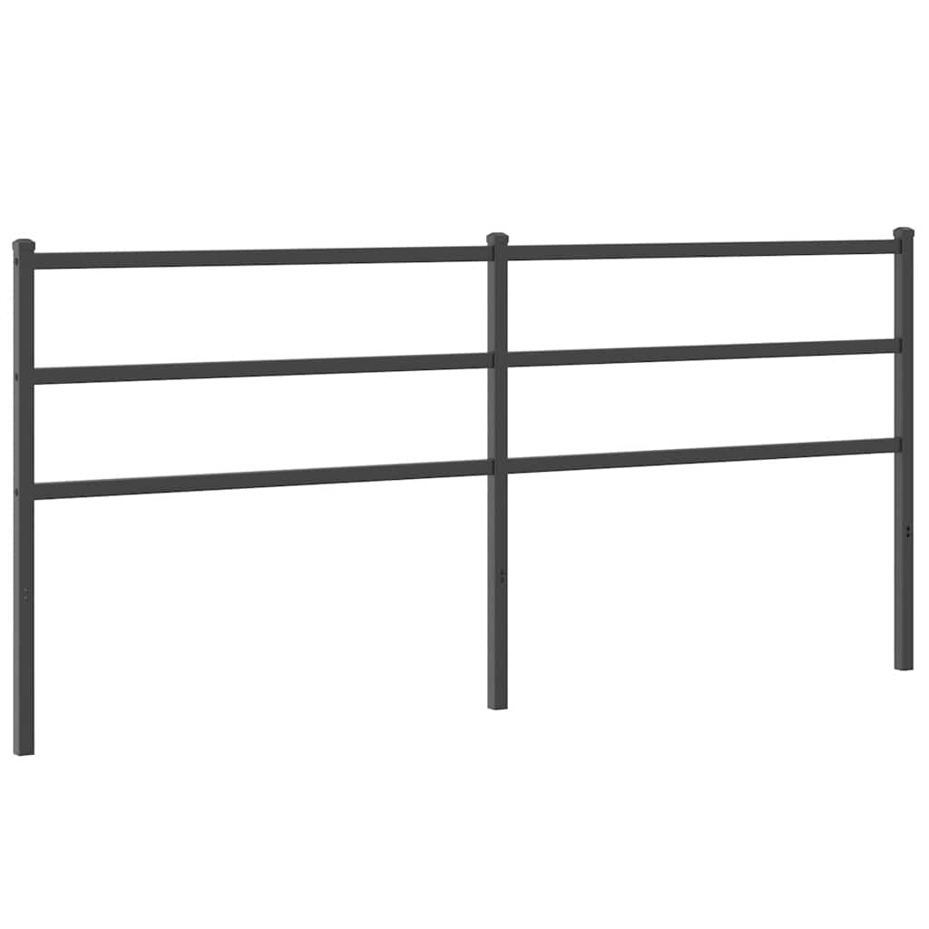 Metalno zamjensko uzglavlje crno 180 cm