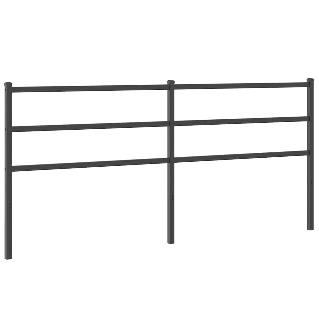 Metalno zamjensko uzglavlje crno 193 cm