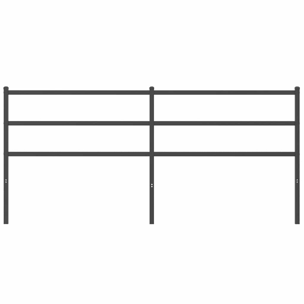 Metalno zamjensko uzglavlje crno 193 cm