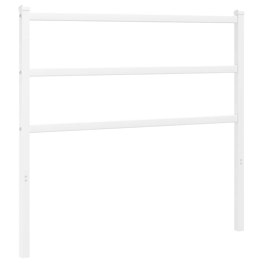Metalno zamjensko uzglavlje bijelo 100 cm