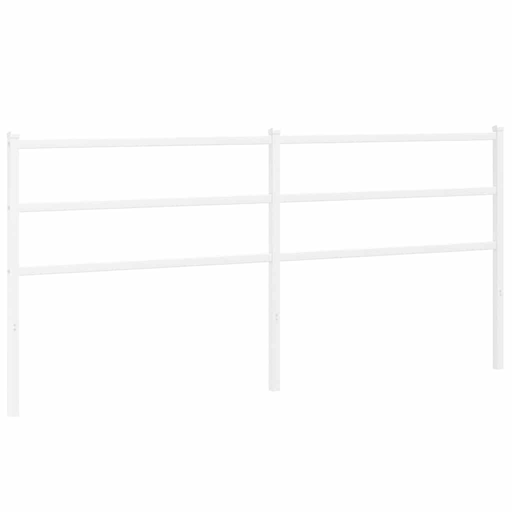 Metalno zamjensko uzglavlje bijelo 193 cm