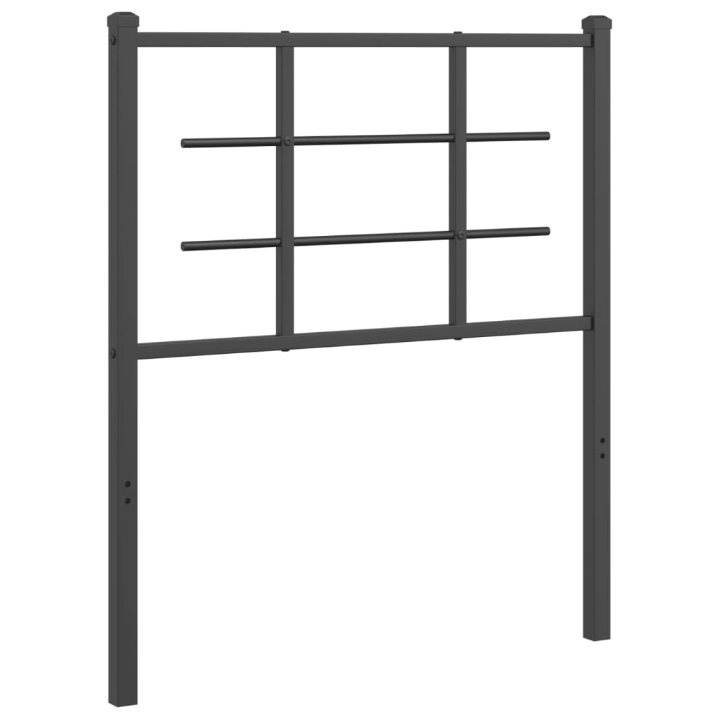 Metalno zamjensko uzglavlje crno 75 cm