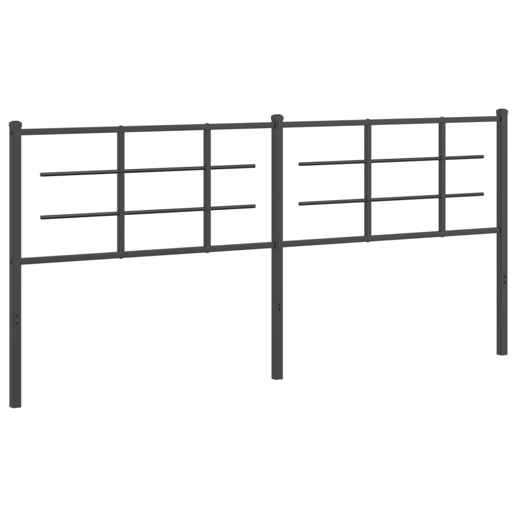 Metalno zamjensko uzglavlje crno 193 cm