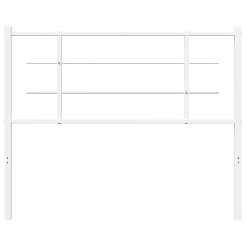 Metalno zamjensko uzglavlje bijelo 107 cm