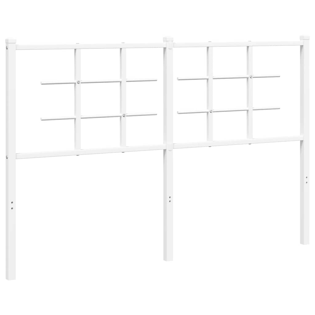 Metalno zamjensko uzglavlje bijelo 135 cm