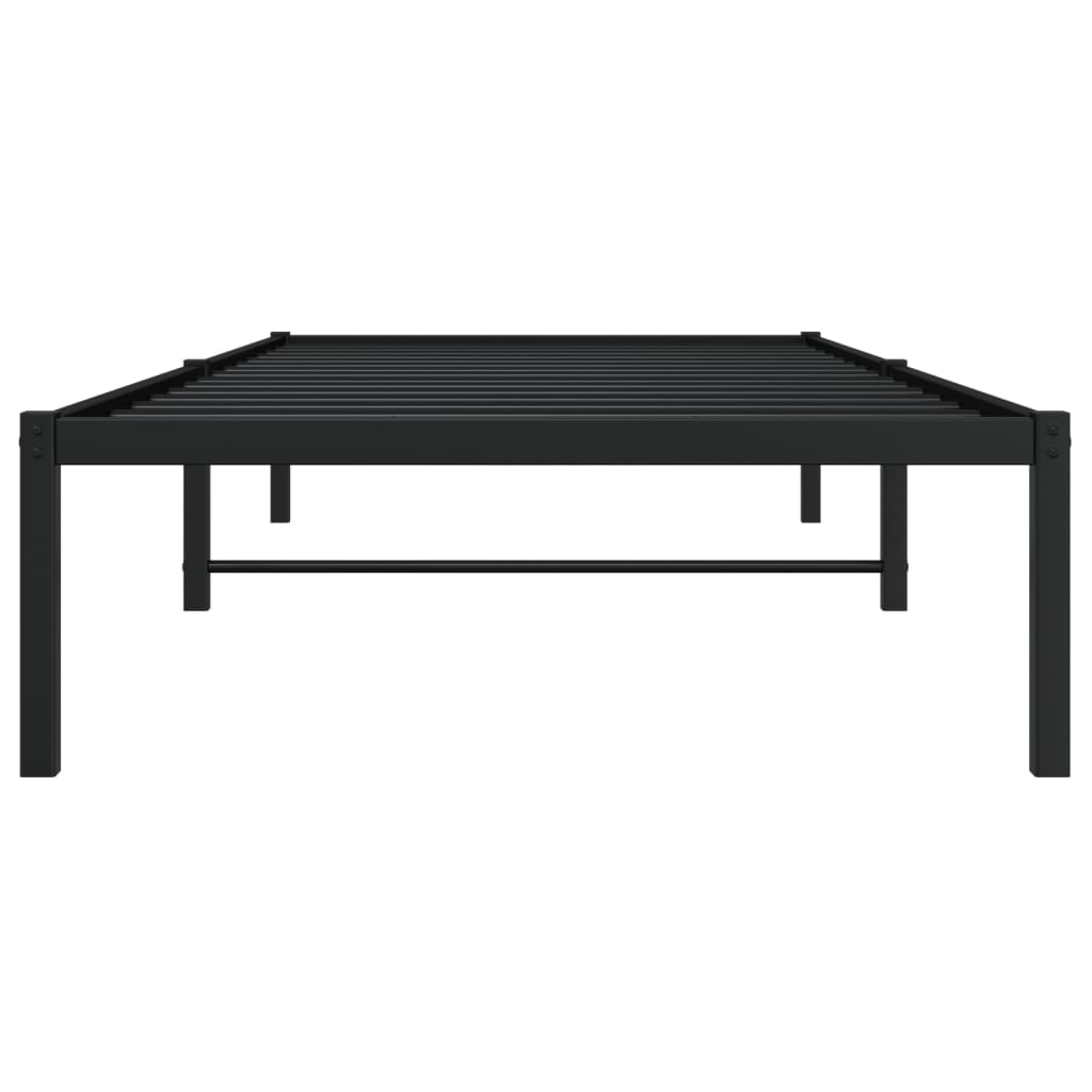 Metalni okvir za krevet crni 90 x 190 cm