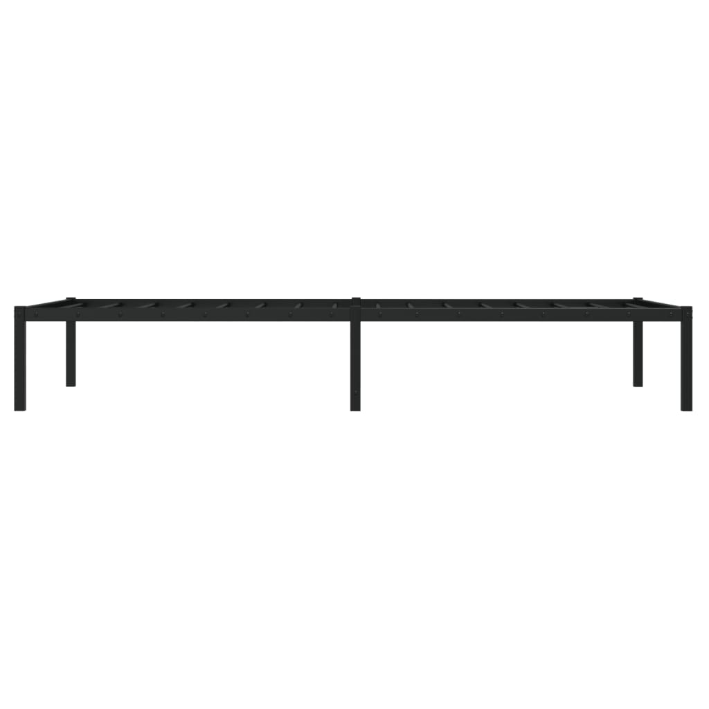 Metalni okvir za krevet crni 90 x 190 cm