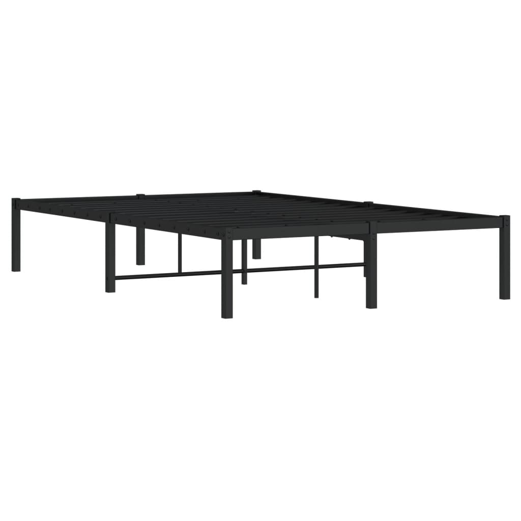Metalni okvir za krevet crni 120x200 cm