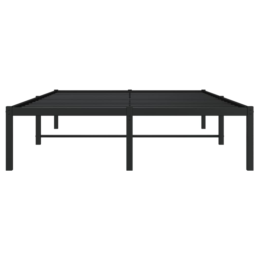 Metalni okvir za krevet crni 120x200 cm